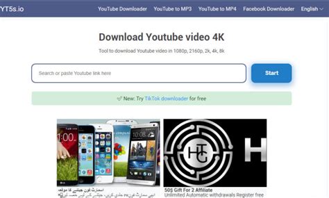 youtube video download with online yt5s